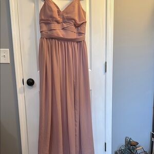 Elegant Pink Strapless Wedding Dress by Pomuyoo